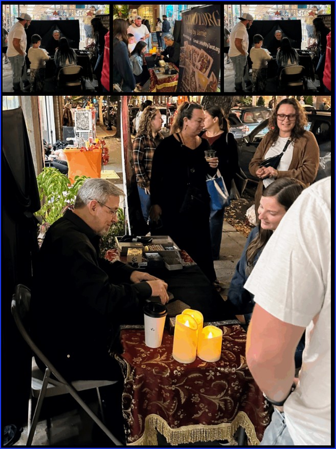 A note thanking Jamie for a Tarot event